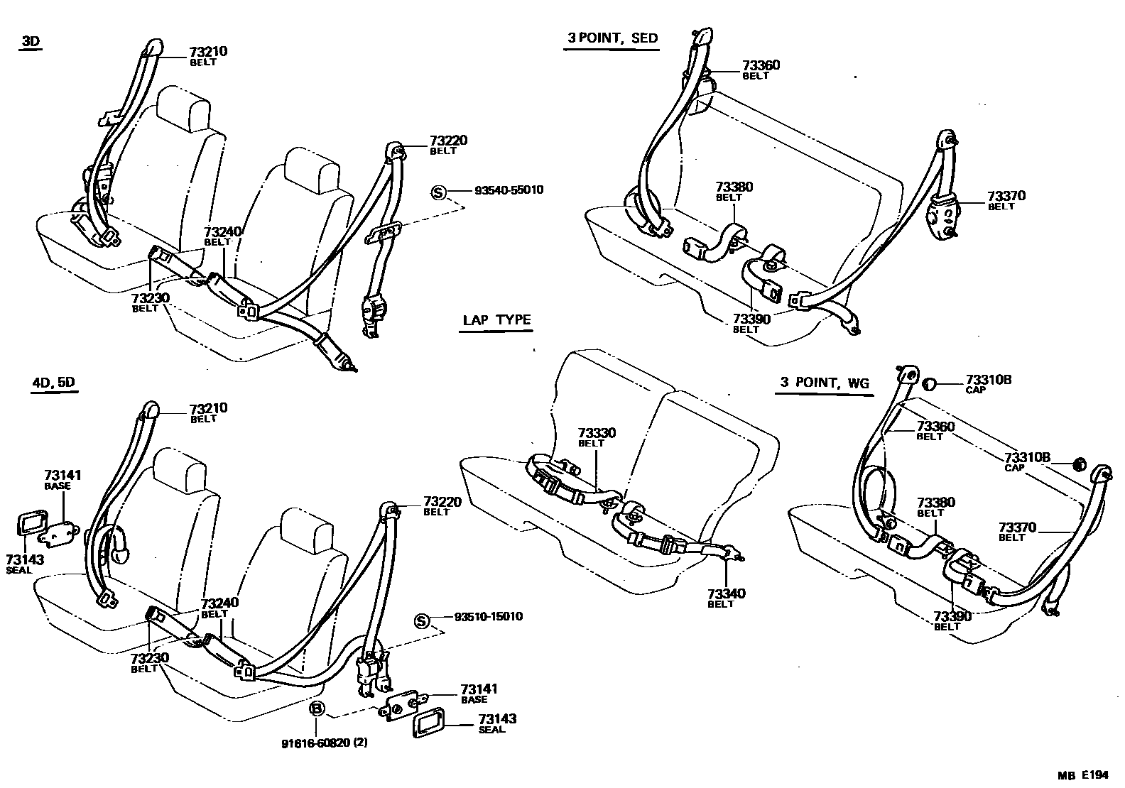 7104 — SEAT BELT & CHILD RESTRAINT SEAT
