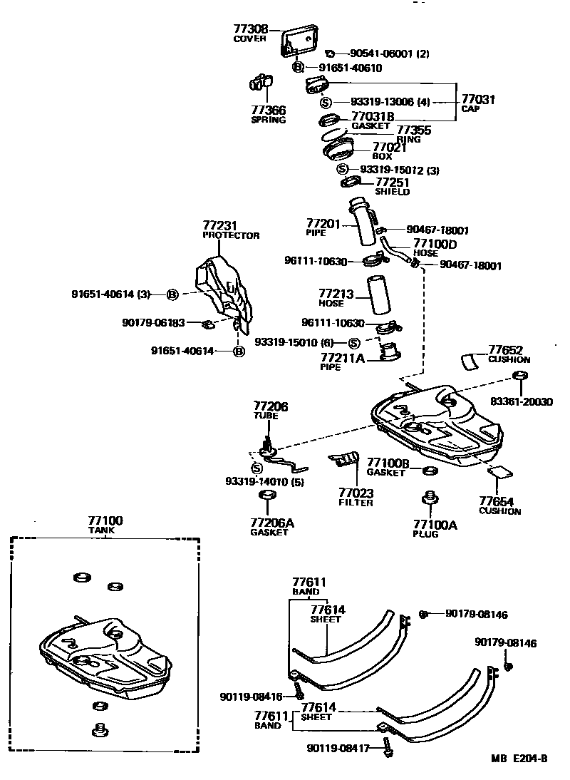 7701 — FUEL TANK & TUBE