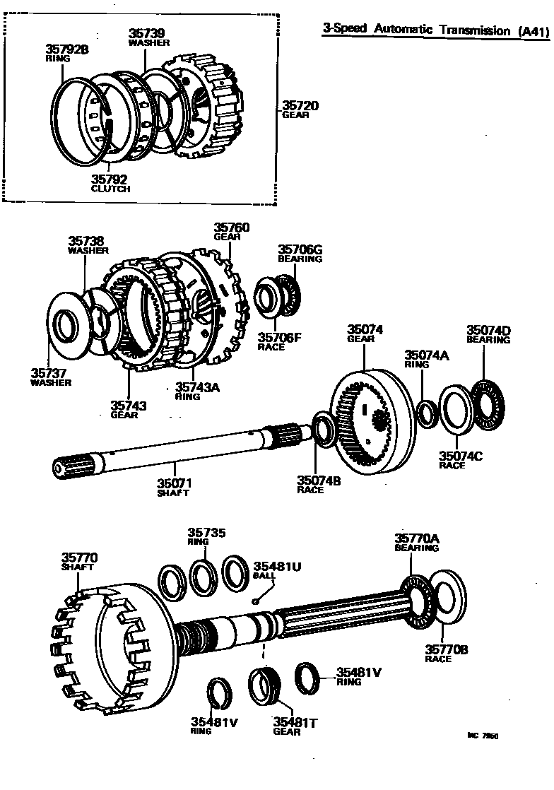 3510 — PLANETARY GEAR, REVERSE PISTON & COUNTER GEAR(ATM)