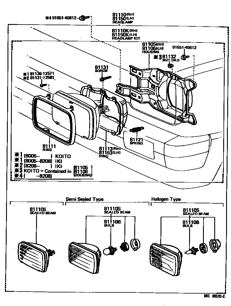 8101 — HEADLAMP