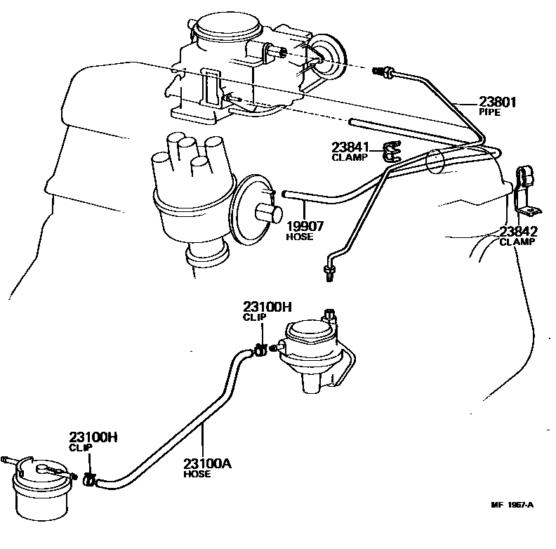 2101 — FUEL PIPE & CLAMP
