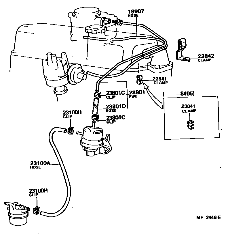 2101 — FUEL PIPE & CLAMP