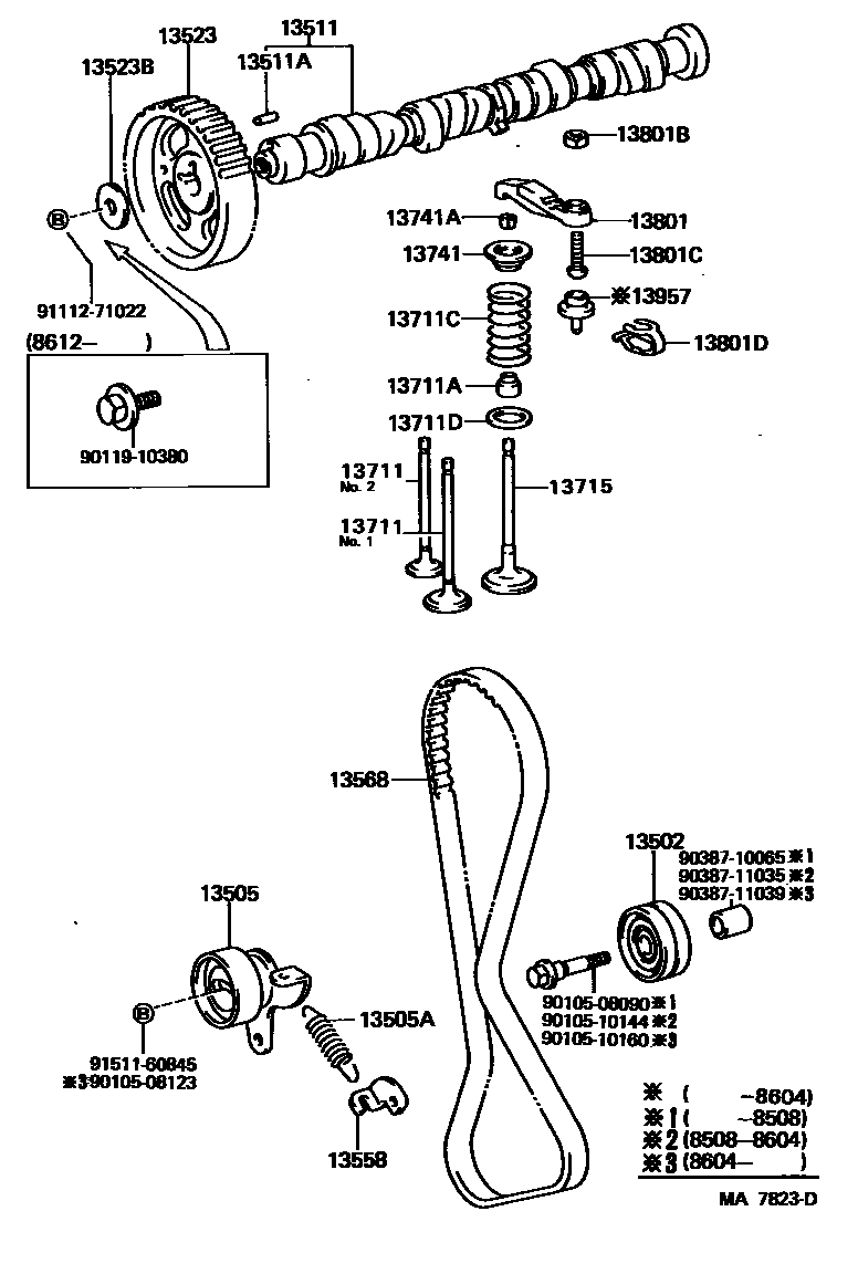 1302 — CAMSHAFT & VALVE