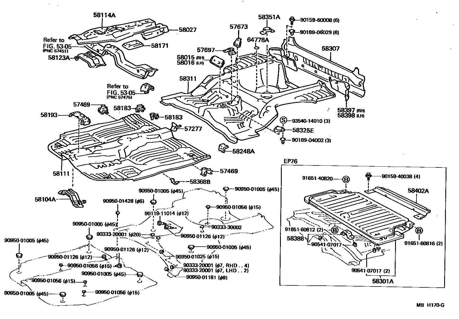 5801 — FLOOR PAN & LOWER BACK PANEL