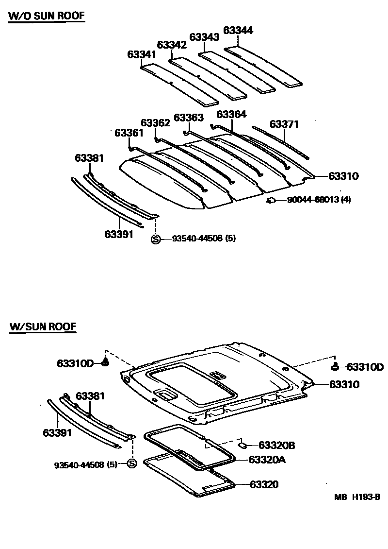 6402 — ROOF HEADLINING & SILENCER PAD