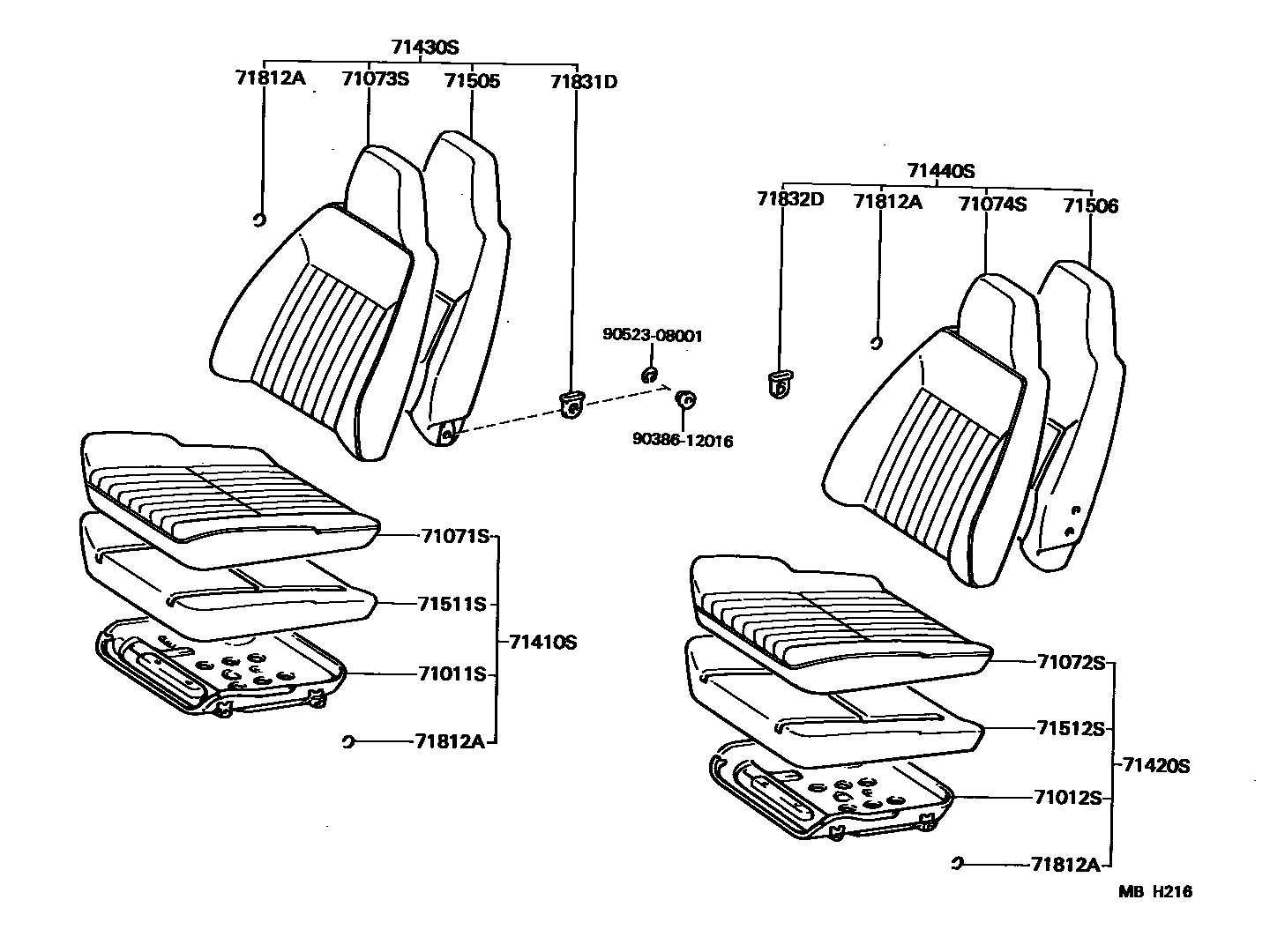 7101 — FRONT SEAT & SEAT TRACK