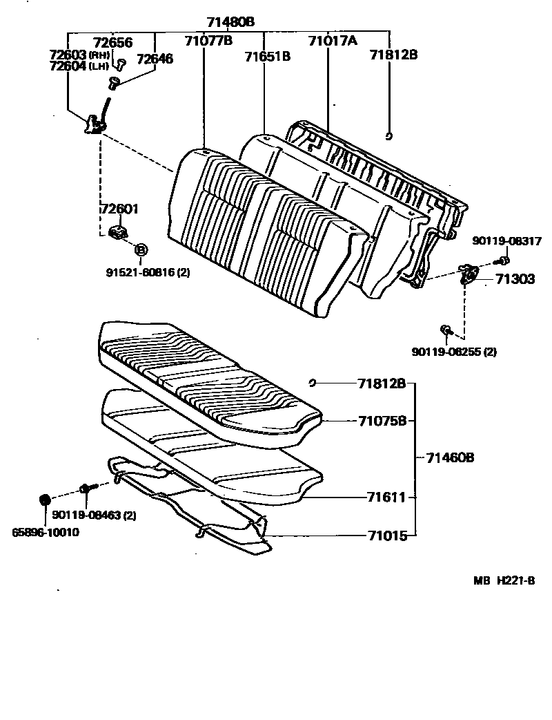7102 — REAR SEAT & SEAT TRACK