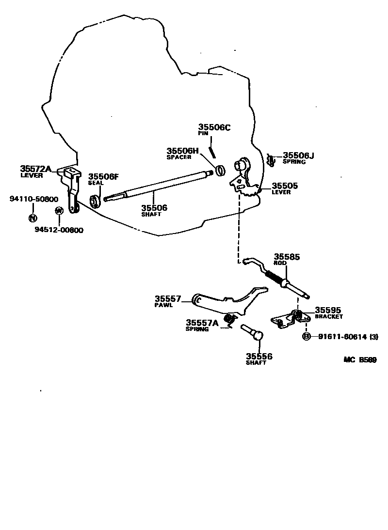 3513 — THROTTLE LINK & VALVE LEVER (ATM)