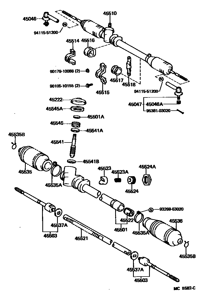 4505 — FRONT STEERING GEAR & LINK