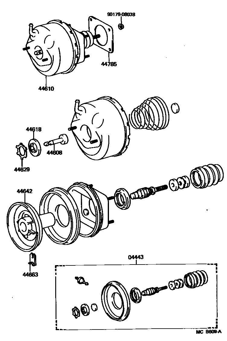4703 — BRAKE BOOSTER & VACUUM TUBE