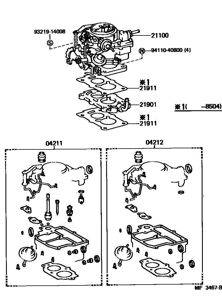 2102 — CARBURETOR ASSEMBLY