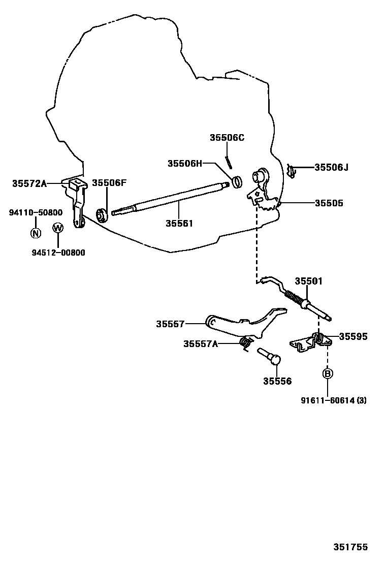 3513 — THROTTLE LINK & VALVE LEVER (ATM)