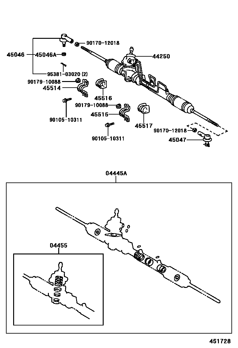4505 — FRONT STEERING GEAR & LINK