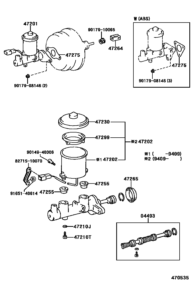 4702 — BRAKE MASTER CYLINDER