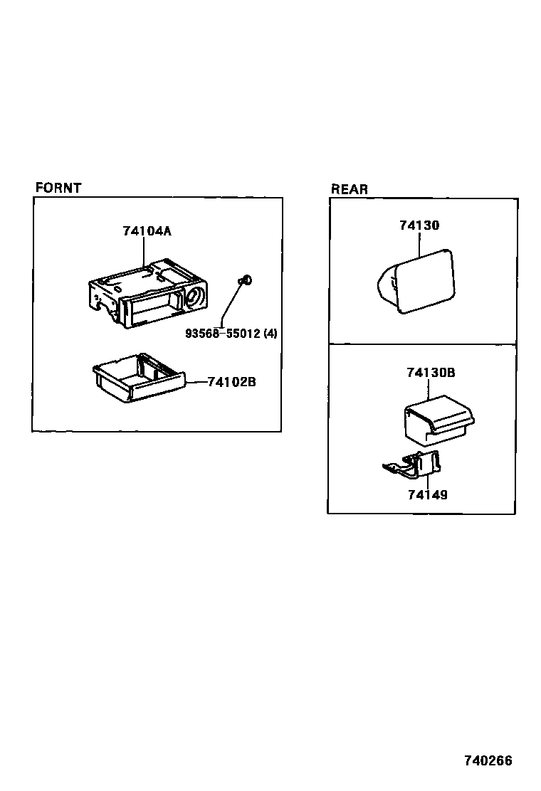 7404 — ASH RECEPTACLE