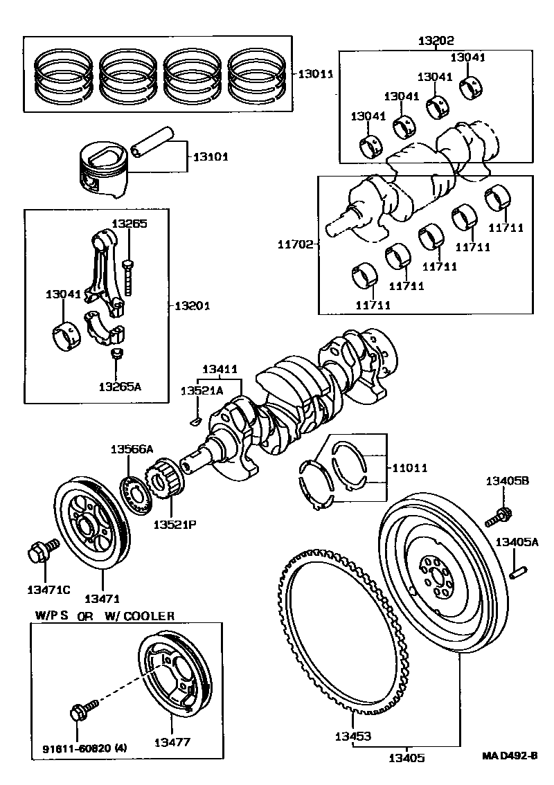 1301 — CRANKSHAFT & PISTON