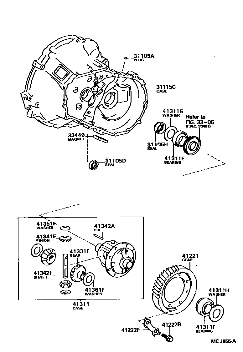 4301 — FRONT AXLE HOUSING & DIFFERENTIAL