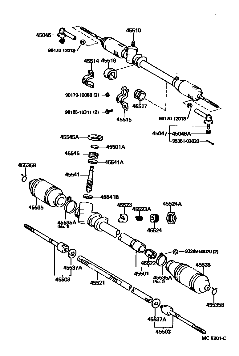 4505 — FRONT STEERING GEAR & LINK