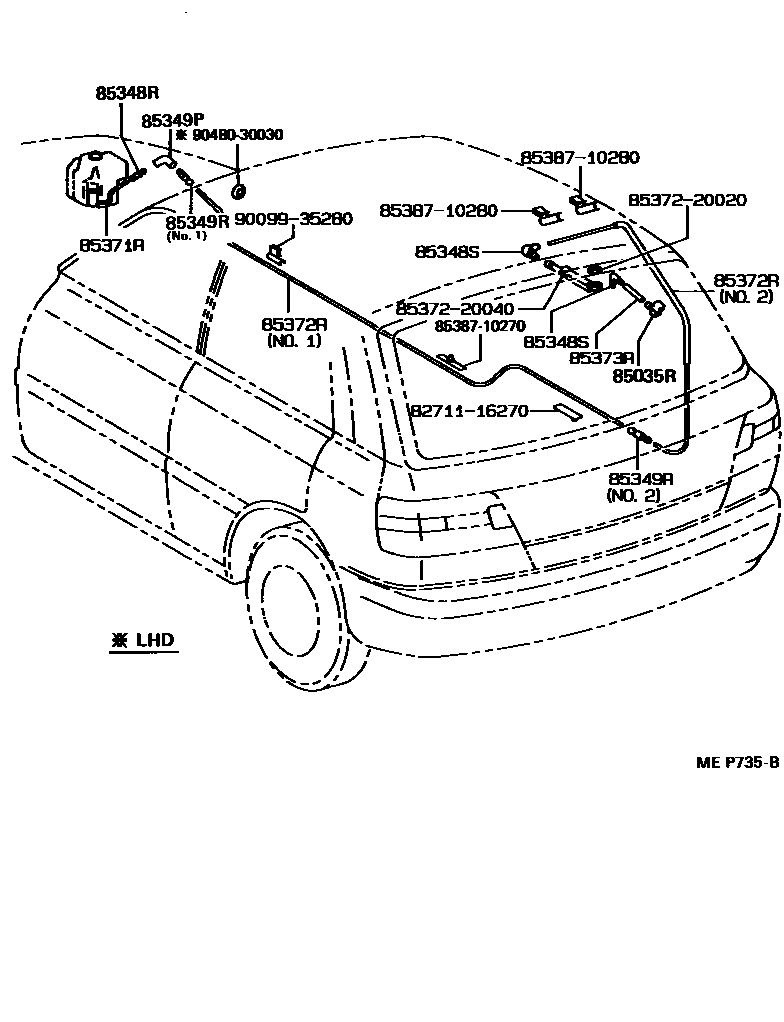8504 — REAR WASHER