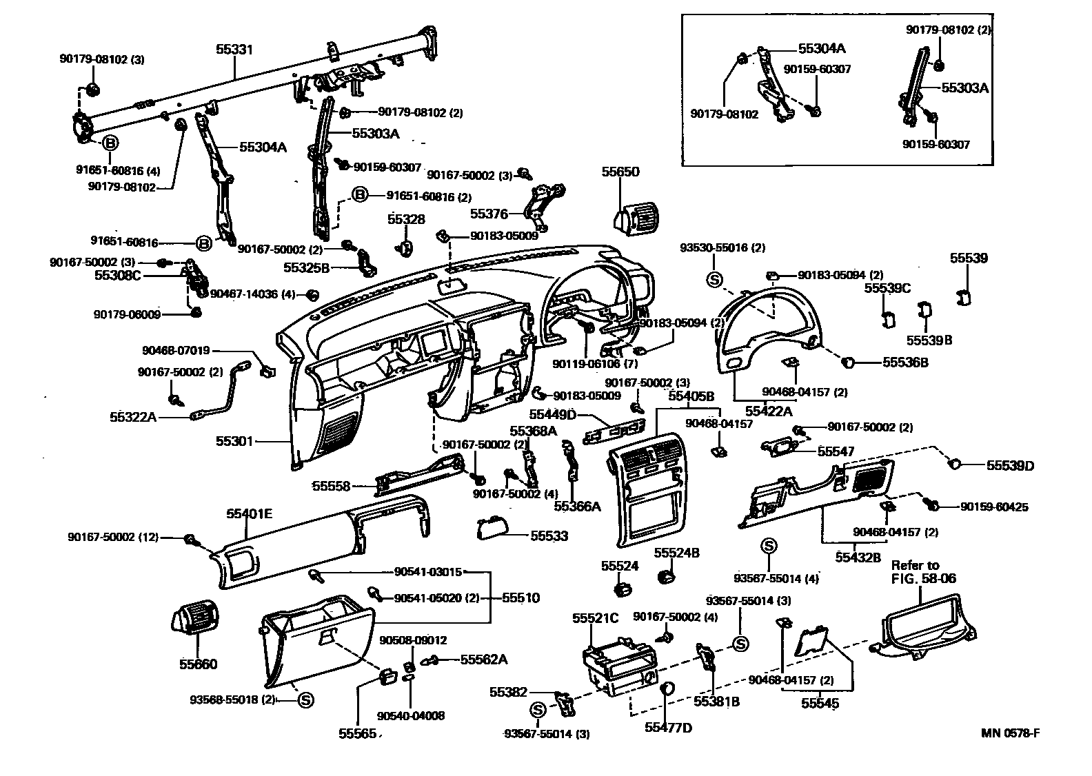 5501 — INSTRUMENT PANEL & GLOVE COMPARTMENT