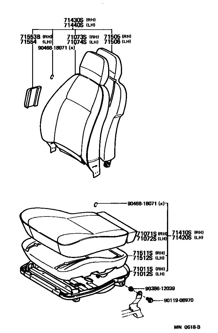 7101 — FRONT SEAT & SEAT TRACK