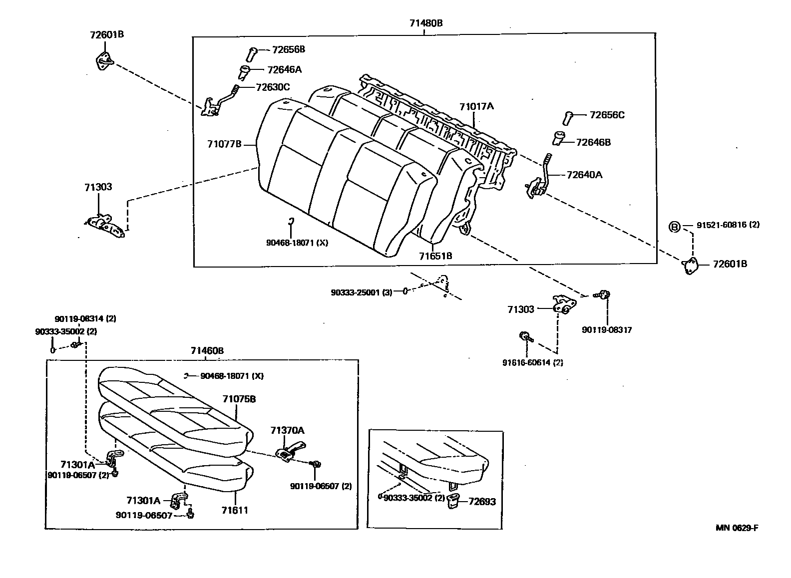 7102 — REAR SEAT & SEAT TRACK