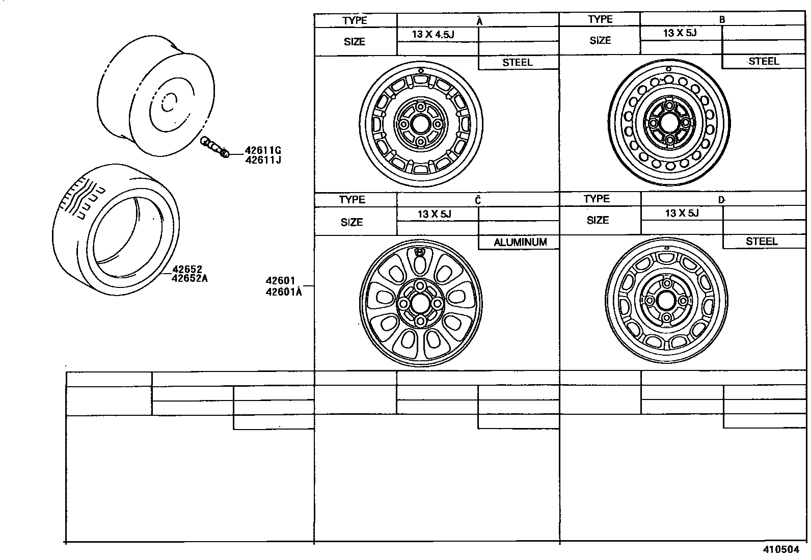 4103 — DISC WHEEL & WHEEL CAP