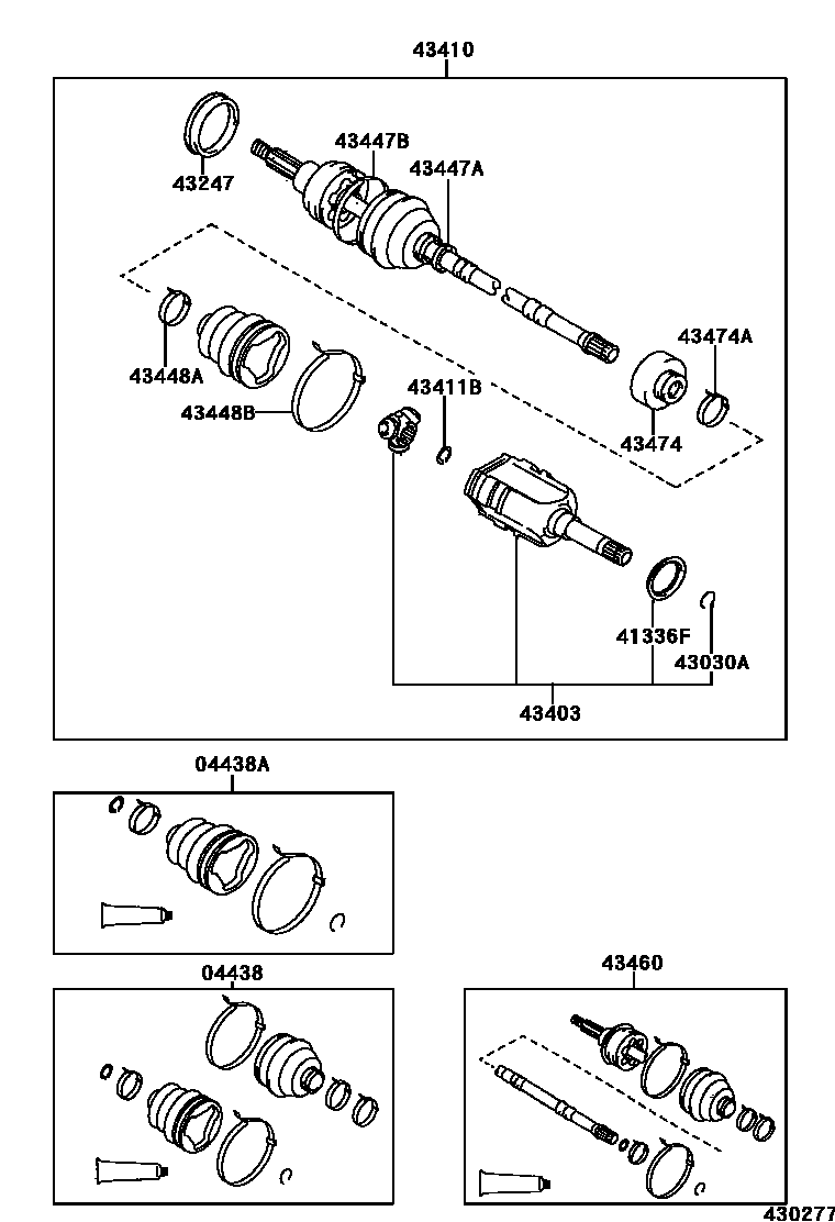4302 — FRONT DRIVE SHAFT