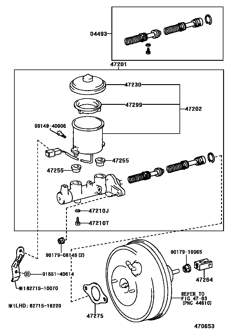 4702 — BRAKE MASTER CYLINDER