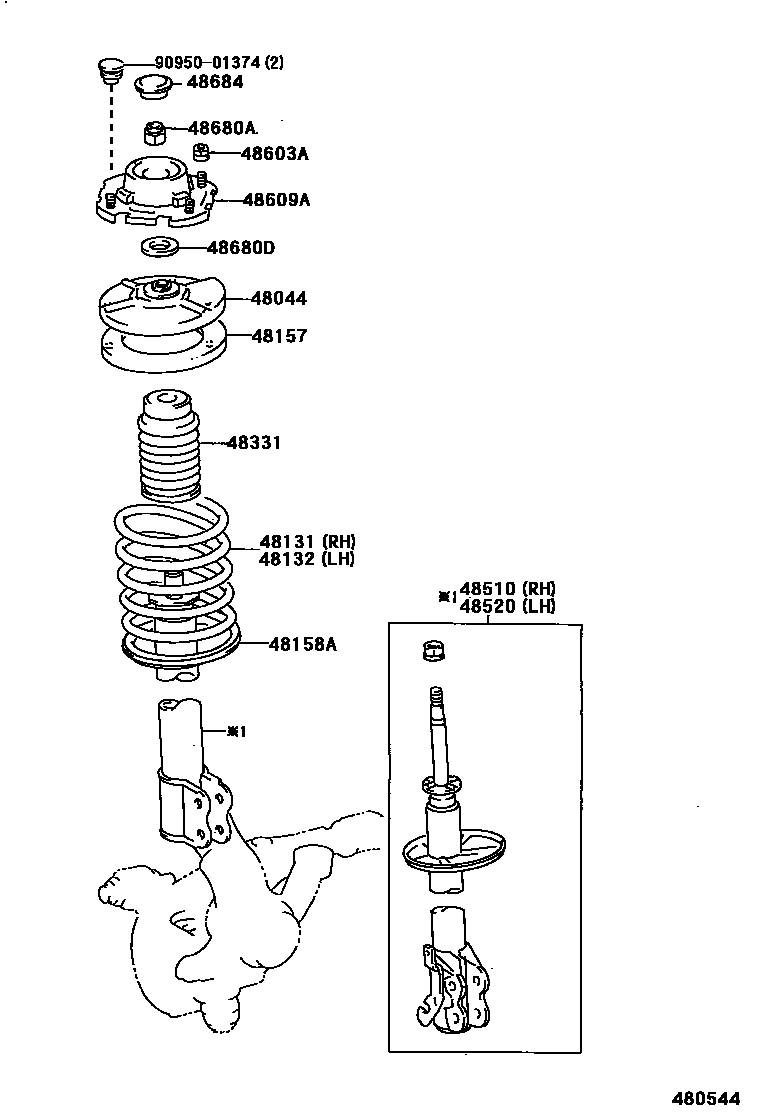4803 — FRONT SPRING & SHOCK ABSORBER