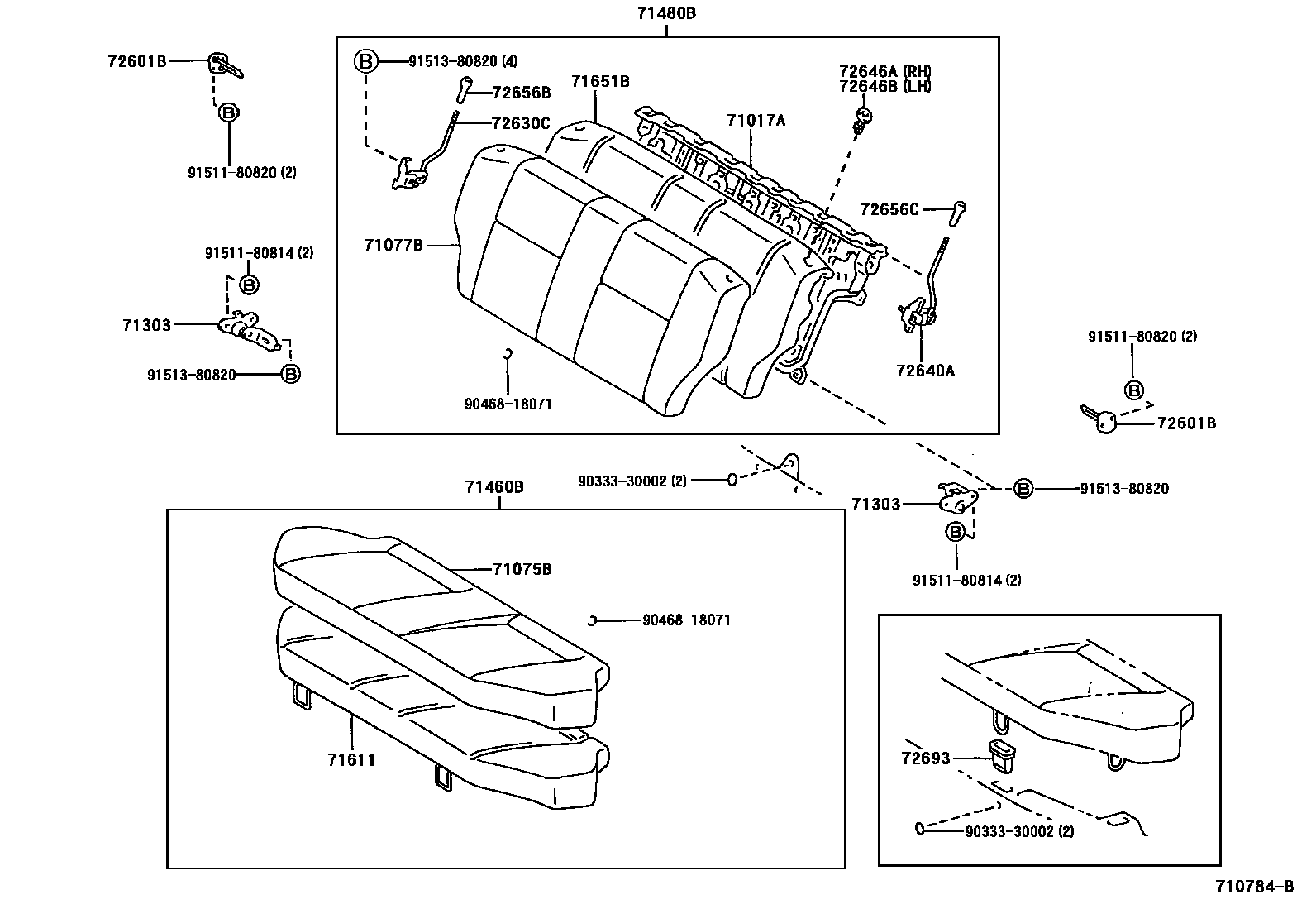 7102 — REAR SEAT & SEAT TRACK