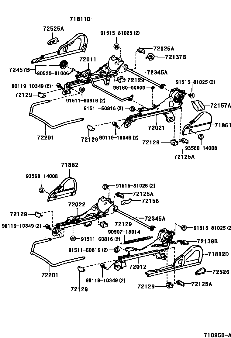 7101 — FRONT SEAT & SEAT TRACK