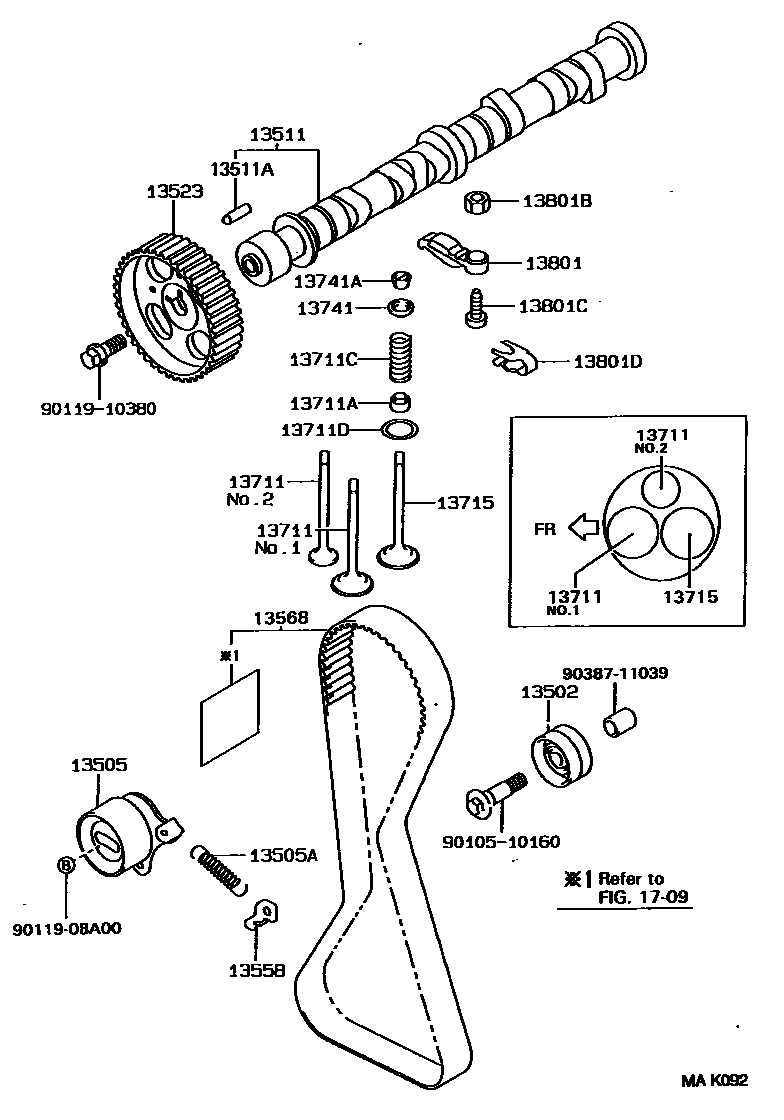 1302 — CAMSHAFT & VALVE