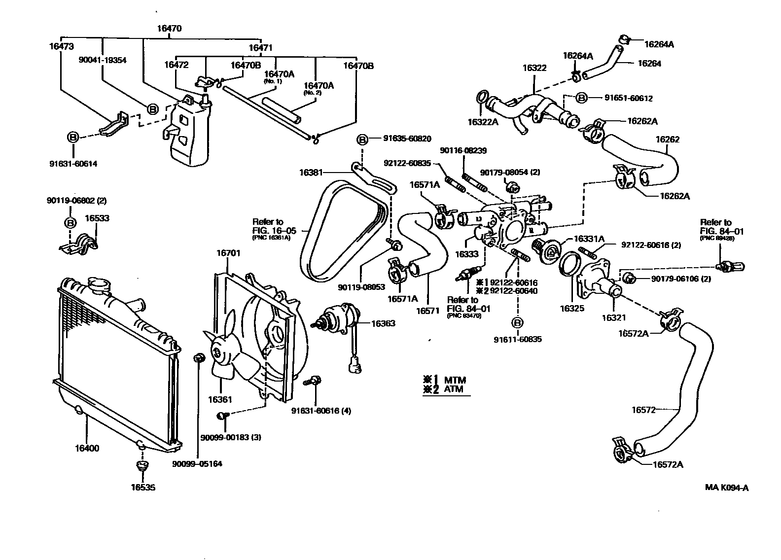 1603 — RADIATOR & WATER OUTLET