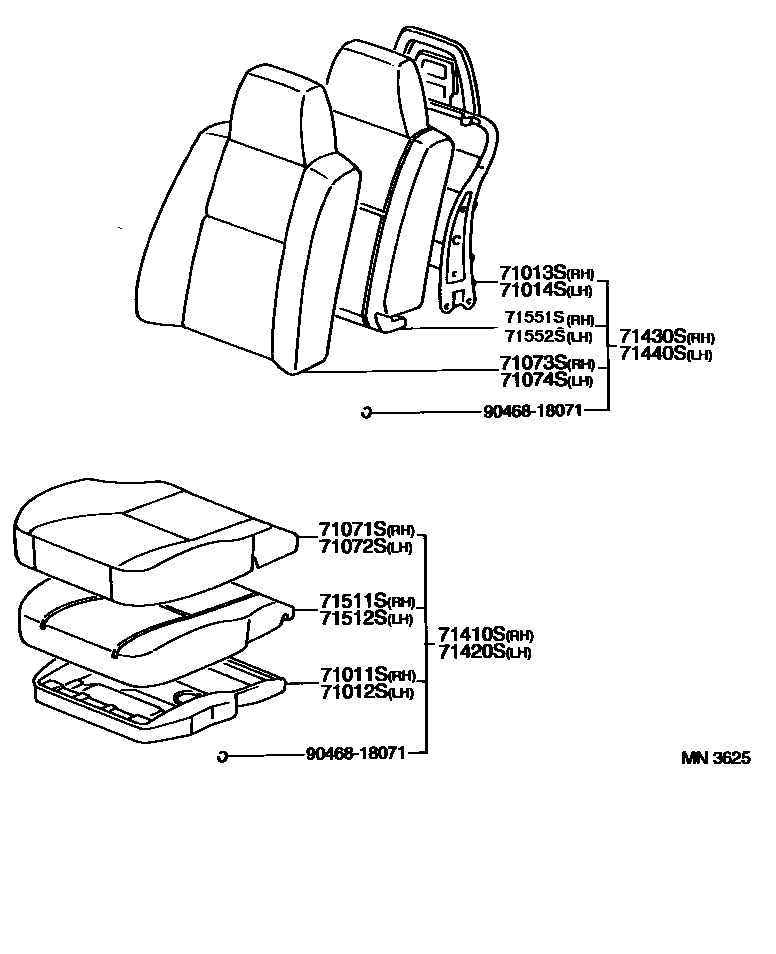 7101 — FRONT SEAT & SEAT TRACK