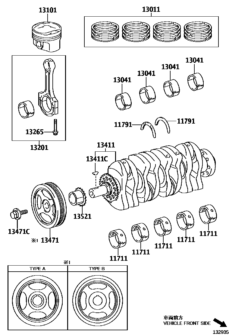 1301 — CRANKSHAFT & PISTON