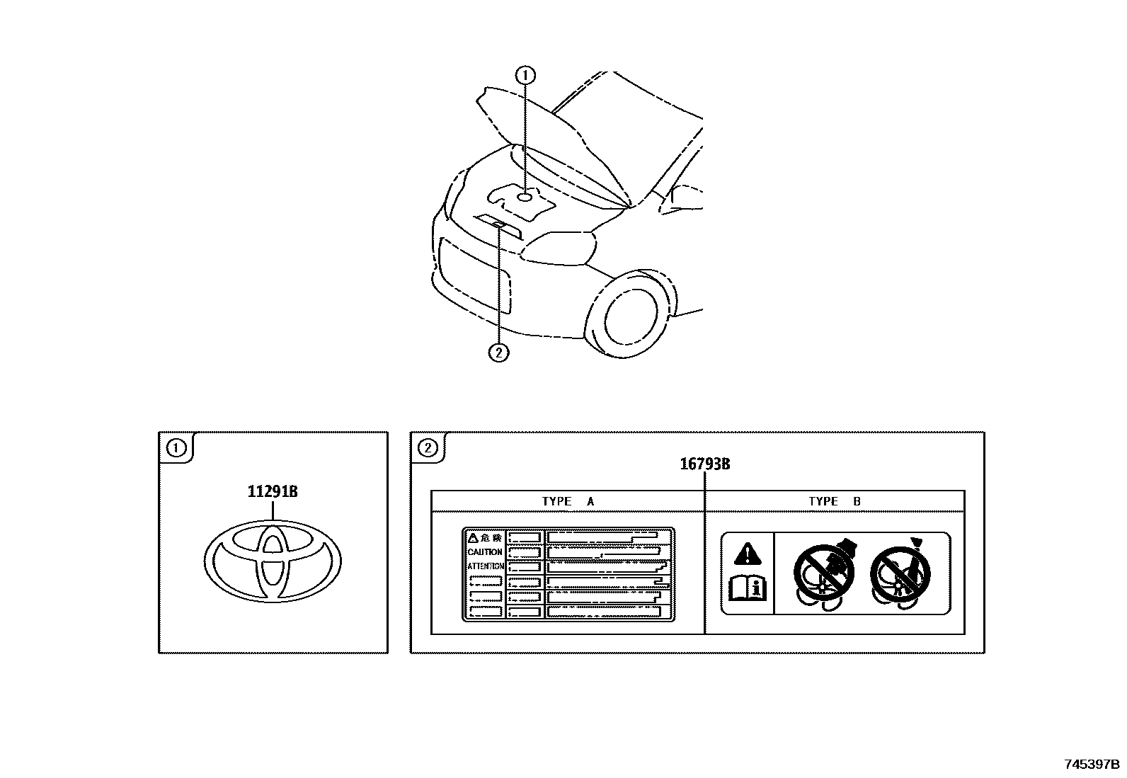 7403 — CAUTION PLATE (EXTERIOR & INTERIOR)
