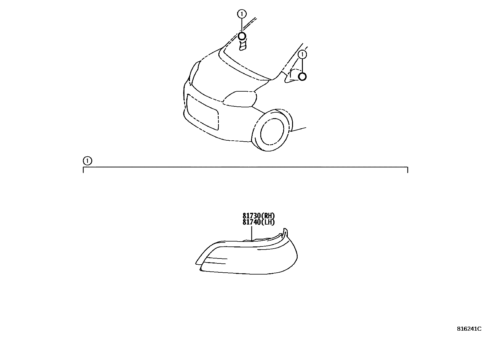 8106 — SIDE TURN SIGNAL LAMP & OUTER MIRROR LAMP