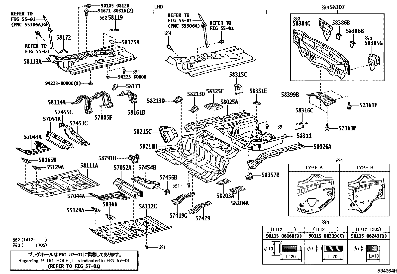 5801 — FLOOR PAN & LOWER BACK PANEL