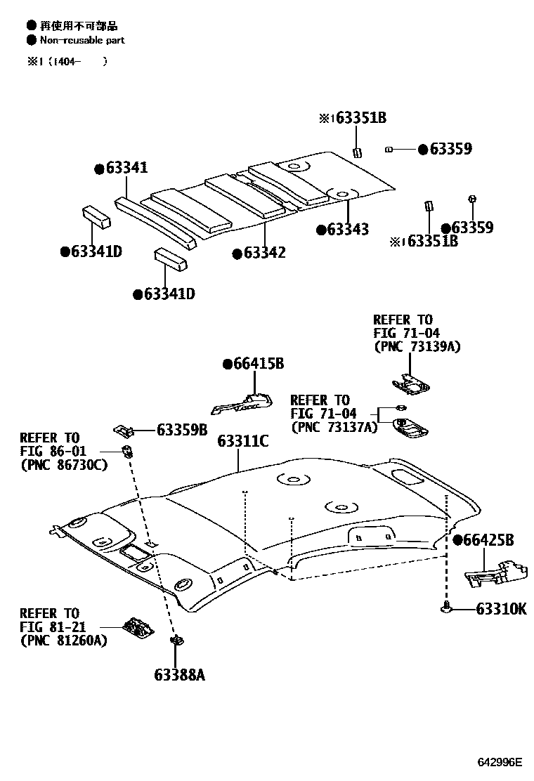6402 — ROOF HEADLINING & SILENCER PAD