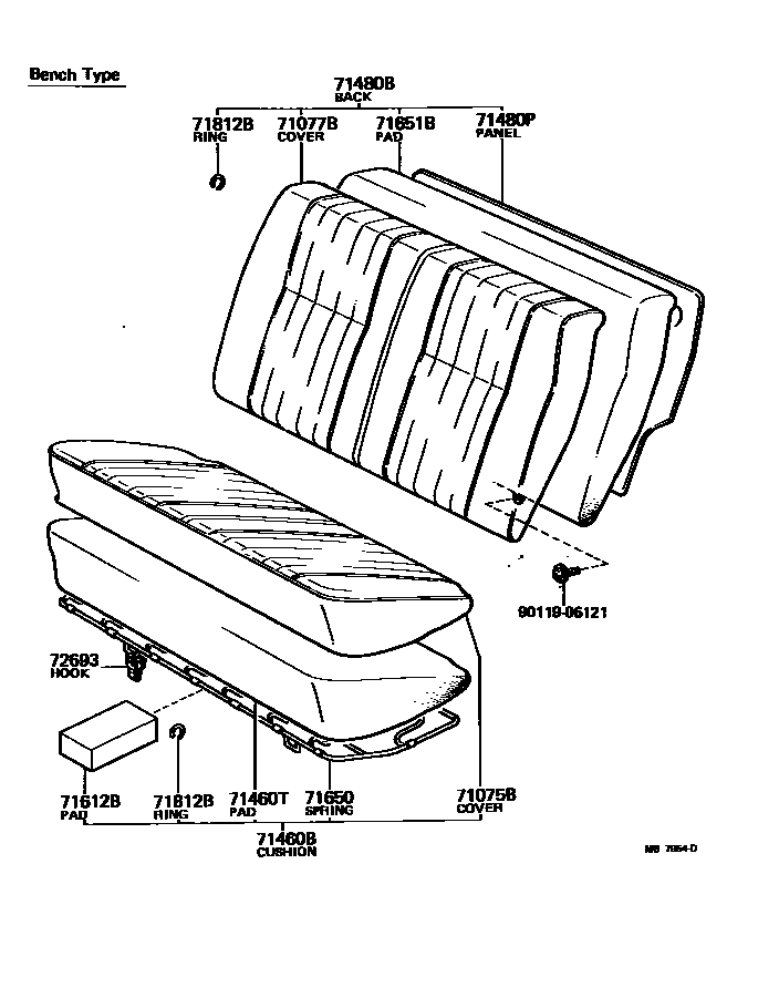 7102 — REAR SEAT & SEAT TRACK