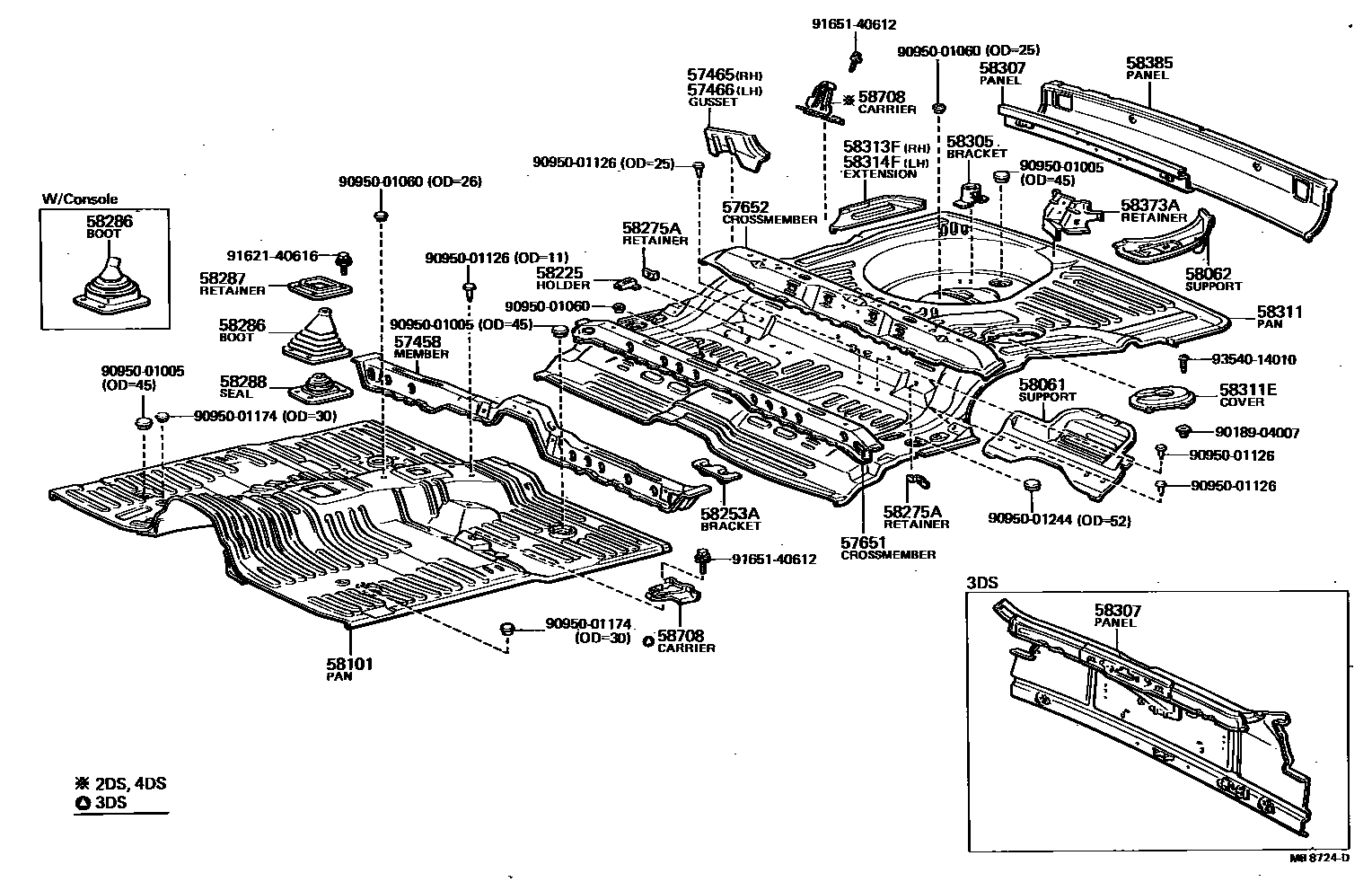 5801 — FLOOR PAN & LOWER BACK PANEL