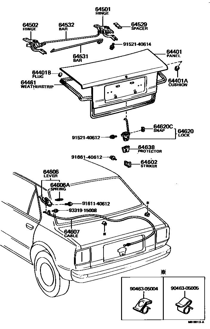 6105 — LUGGAGE COMPARTMENT DOOR & LOCK