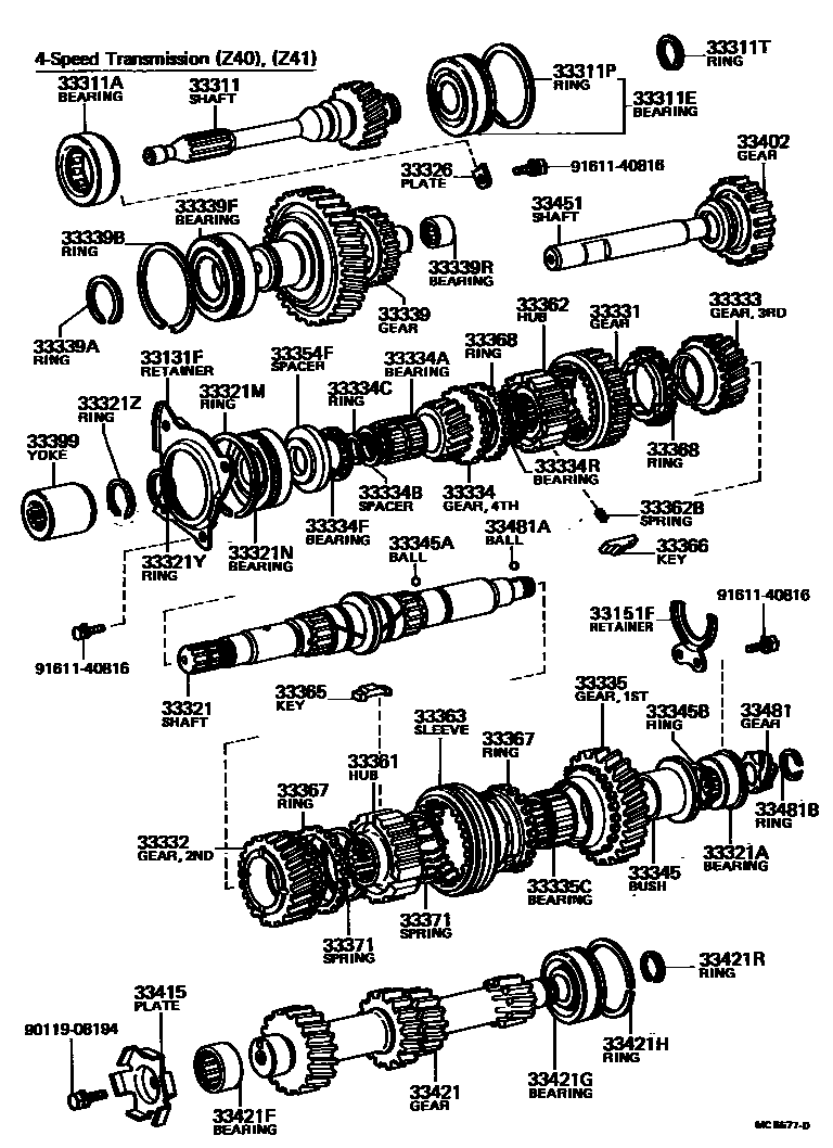 3305 — TRANSMISSION GEAR (MTM)
