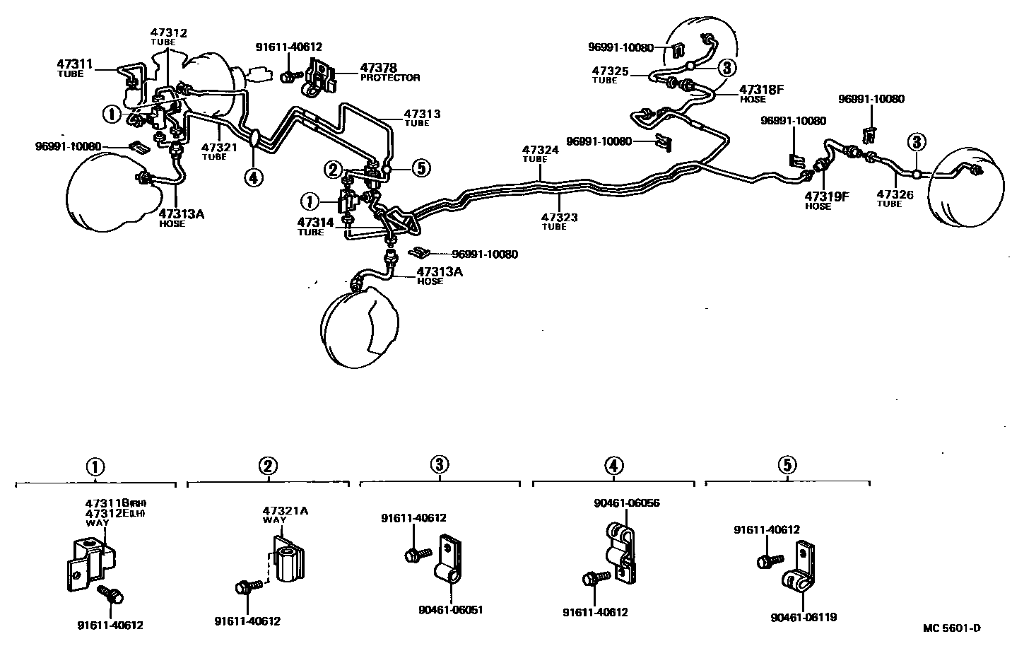 4708 — BRAKE TUBE & CLAMP