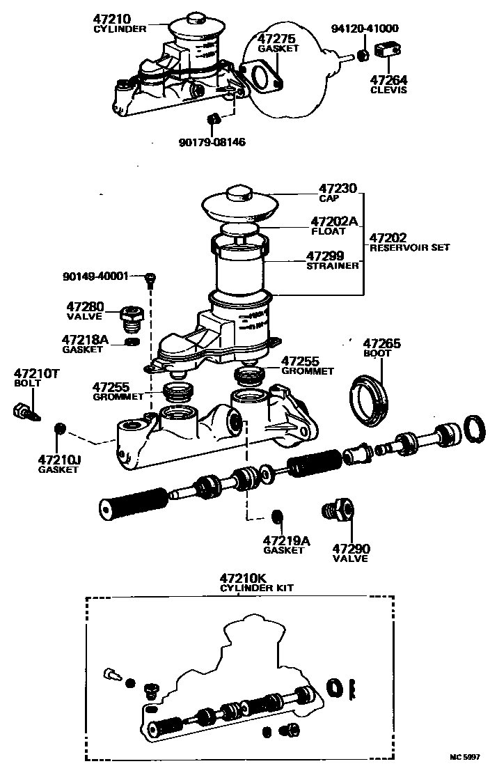 4702 — BRAKE MASTER CYLINDER