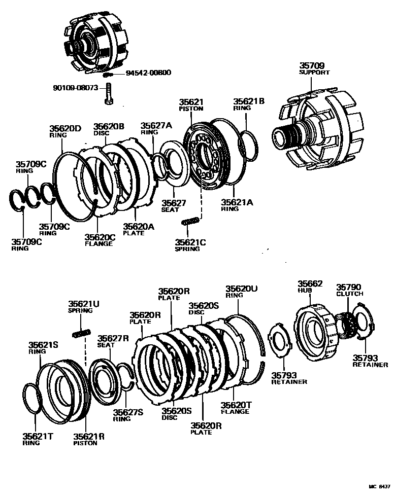 3508 — CENTER SUPPORT & PLANETARY SUN GEAR (ATM)