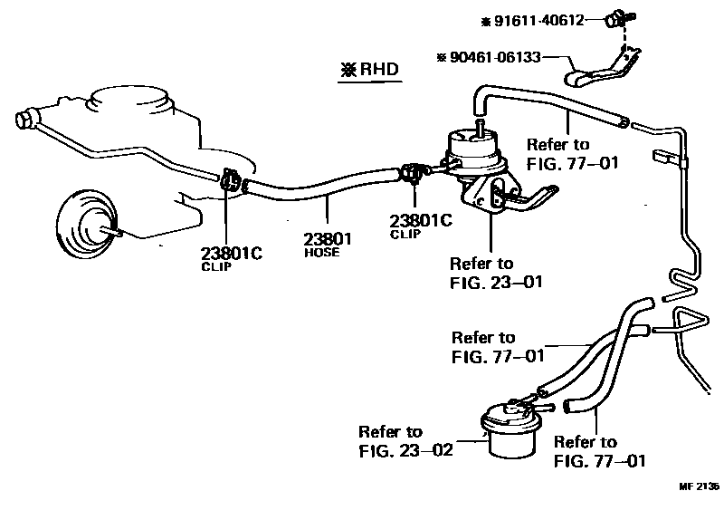 2101 — FUEL PIPE & CLAMP
