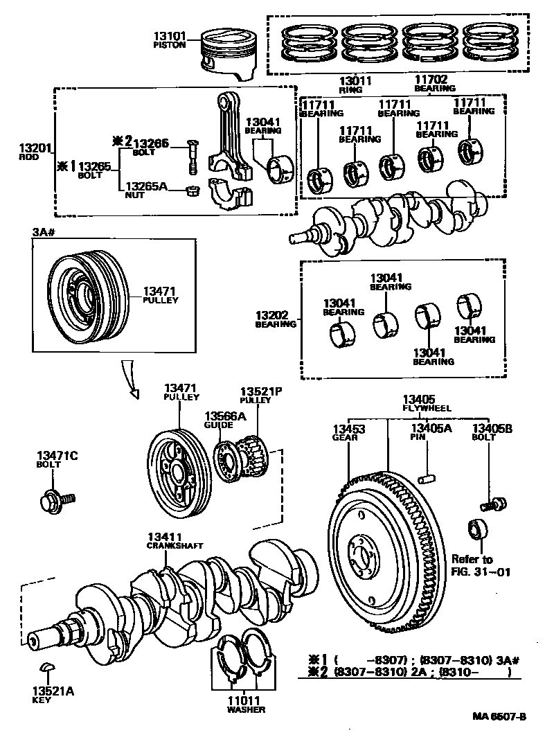 1301 — CRANKSHAFT & PISTON