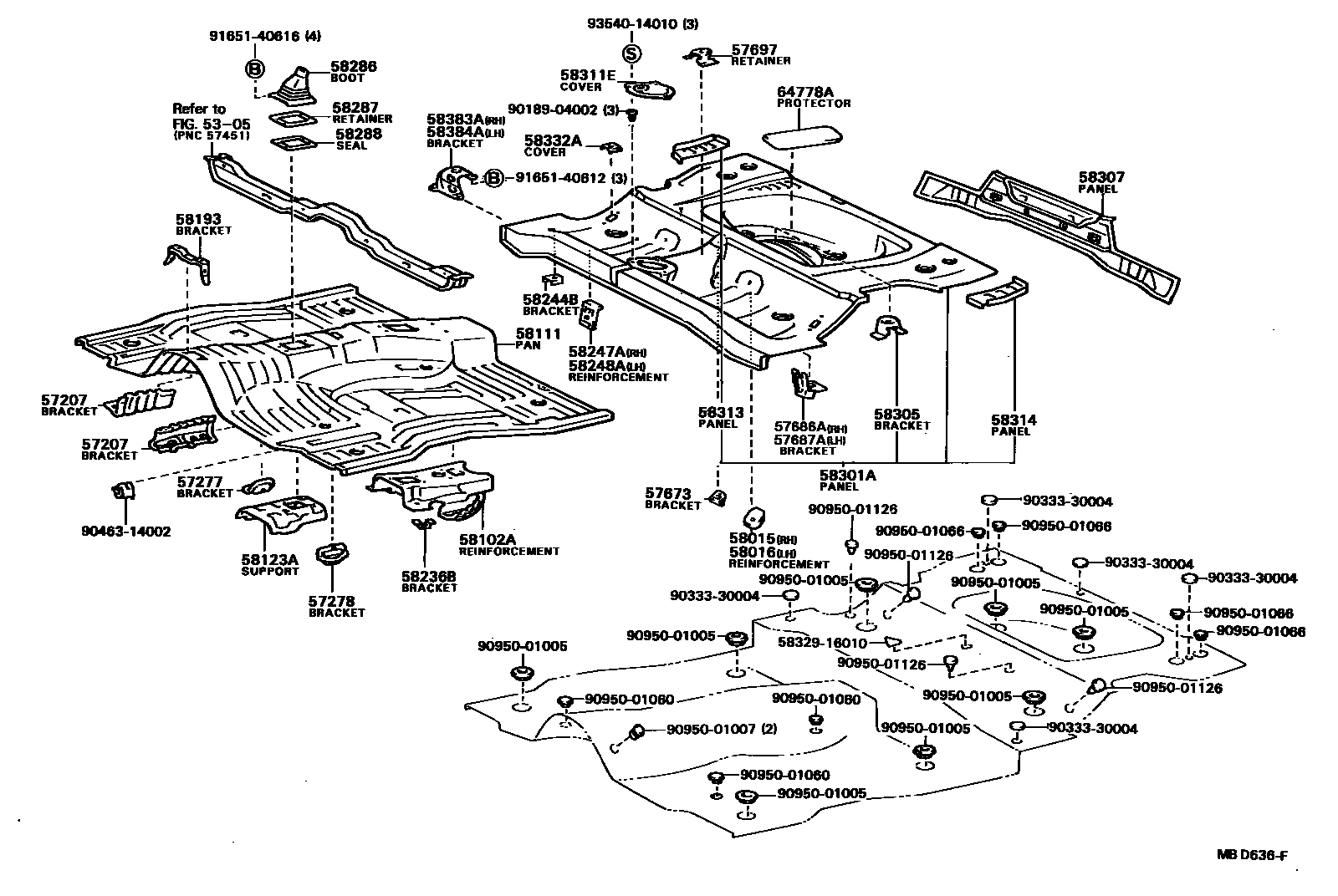 5801 — FLOOR PAN & LOWER BACK PANEL